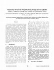 Research paper thumbnail of Measurement of anaerobic threshold during dynamic exercise in healthy subjects: comparison among visual analysis and mathematical models