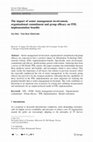 Research paper thumbnail of The impact of senior management involvement, organisational commitment and group efficacy on ITIL implementation benefits