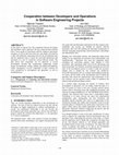 Research paper thumbnail of Cooperation between developers and operations in software engineering projects