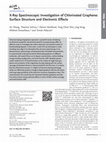 Research paper thumbnail of X-Ray Spectroscopic Investigation of Chlorinated Graphene: Surface Structure and Electronic Effects