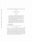 Research paper thumbnail of A stable absorbing boundary layer for anisotropic waves