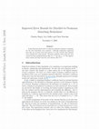 Research paper thumbnail of Improved Error Bounds for Dirichlet-to-Neumann Absorbing Boundaries