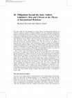 Research paper thumbnail of Obligations beyond the state: Andrew Linklater's' Men and Citizens in the Theory of International Relations