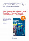 Research paper thumbnail of Validation of the Italian version of the Student Athletes’ Motivation toward Sport and Academics Questionnaire