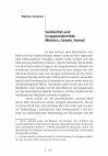 Research paper thumbnail of Solidarität und Gruppenidentität: Mimesis, Gesetz, Kampf