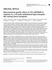 Research paper thumbnail of Macronutrient-specific effect of FTO rs9939609 in response to a 10-week randomized hypo-energetic diet among obese Europeans