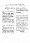 Research paper thumbnail of Key - wo rds : Po s t e rior ure t ral va l ve, pre n atal diag n o s i s , neonatal management. LES VALVES DE L'URETRE POSTÉRIEUR : À PROPOS D'UNE NOUVELLE OBSERVATION DIAGNOSTIQUÉE EN PÉRIODE NÉONATALE