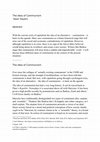 Research paper thumbnail of The idea of communism