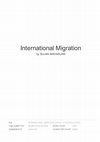 Research paper thumbnail of International Migration And its transformation