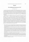 Research paper thumbnail of "Die Schässburger Rechnung von 1522.” Zeitschrift für Siebenbürgische Landeskunde 35 (2011): 167–185.