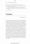 Research paper thumbnail of Transgender