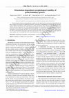 Research paper thumbnail of Orientation-dependent morphological stability of grain boundary groove