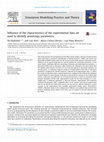 Research paper thumbnail of Influence of the Characteristics of the Experimental Data Set used to Identify Anisotropy Parameters