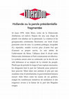 Research paper thumbnail of M. Hollande ou la parole présidentielle fragmentée - Libération