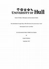 Research paper thumbnail of Why did British foreign policy 1950-1956 fail to prevent the Suez Crisis? [Dissertation]