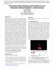 Research paper thumbnail of The empire state building and the roles of low-resolution media façades in a data society