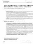 Research paper thumbnail of Long-term Results of Radiotherapy in Patients with Chronic Palmo-plantar Eczema or Psoriasis