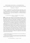 Research paper thumbnail of Metafisica ed etica: la riapertura della questione dell'ontologia del bene