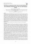 Research paper thumbnail of Restarting Asset-Backed Securities and Current Developments in  the Securitization of Financial Assets: The Case of the European  Market