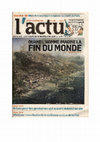 Research paper thumbnail of « La fin du monde, punition ou …récompense »