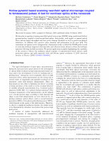 Research paper thumbnail of Hollow-pyramid based scanning near-field optical microscope coupled to femtosecond pulses: A tool for nonlinear optics at the nanoscale