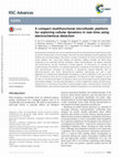 Research paper thumbnail of Multifunctional microfluidic platform for exploring cellular dynamics in real-time using electrochemical detection