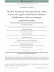 Research paper thumbnail of The first Australian nurse practitioner census: A protocol to guide standardized collection of information about an emergent professional group