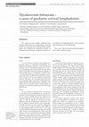 Research paper thumbnail of Mycobacterium bohemicum--a cause of paediatric cervical lymphadenitis