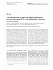 Research paper thumbnail of The functional role of poly(ADP-ribose)polymerase 1 as novel coactivator of NF-kappaB in inflammatory disorders