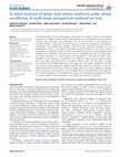 Research paper thumbnail of In-silico analysis of water and carbon relations under stress conditions. A multi-scale perspective centered on fruit