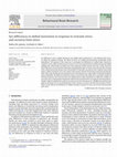 Research paper thumbnail of Sex differences in skilled movement in response to restraint stress and recovery from stress