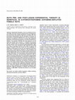 Research paper thumbnail of Both pre- and post-lesion experiential therapy is beneficial in 6-hydroxydopamine dopamine-depleted female rats