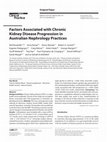 Research paper thumbnail of Factors Associated with Chronic Kidney Disease Progression in Australian Nephrology Practices