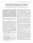 Research paper thumbnail of Power Quality, Smart Meters and Additional Information from Different Power Terms