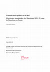 Research paper thumbnail of Comunicación política en la Red Elecciones municipales de Barcelona 2015. El caso de Barcelona en Comú