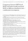 Research paper thumbnail of Comparison between NRT-based MAPs and behaviourally measured MAPs at different stimulation rates – a multicentre investigation