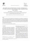 Research paper thumbnail of Age-specific norms and determinants of anxiety and depression in 731 women with breast cancer recruited through a population-based cancer registry