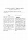 Research paper thumbnail of Fast and sensitive alignment of large genomic sequences