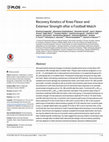 Research paper thumbnail of Recovery Kinetics of Knee Flexor and Extensor Strength after a Football Match