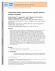 Research paper thumbnail of Coping styles predict responsiveness to cognitive behaviour therapy in psychosis