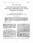 Research paper thumbnail of Activity disc and cage for continuous measurement of running activity and core temperature in hamsters