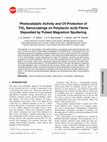 Research paper thumbnail of Photocatalytic activity and UV-protection of TiO2 nanocoatings on poly(lactic acid) fibres deposited by pulsed magnetron sputtering