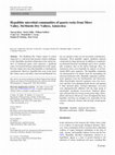 Research paper thumbnail of Hypolithic microbial communities of quartz rocks from Miers Valley, McMurdo Dry Valleys, Antarctica