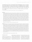 Research paper thumbnail of Evidencias de actividad paleosísmica en la fosa de Loncopué y faja plegada y corrida del Agrio (depocentro del Huecú), provincia de Neuquén