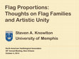 Research paper thumbnail of Flag Proportions: Thoughts on Flag Families and Artistic Unity