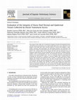 Research paper thumbnail of Evaluation of the Integrity of Horse Hoof Dermal and Epidermal Tissues Collected by Dorsal Transmural Access