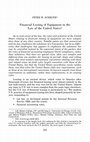 Research paper thumbnail of Financial Leasing of Equipment in the Law of the United States