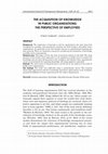 Research paper thumbnail of THE ACQUISITION OF KNOWLEDGE IN PUBLIC ORGANIZATIONS: THE PERSPECTIVE OF EMPLOYEES