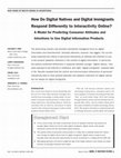 Research paper thumbnail of How Do Digital Natives and Digital Immigrants Respond Differently to Interactivity Online?