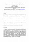 Research paper thumbnail of Metaphors of Intercultural Communication in English and Russian Academic Texts